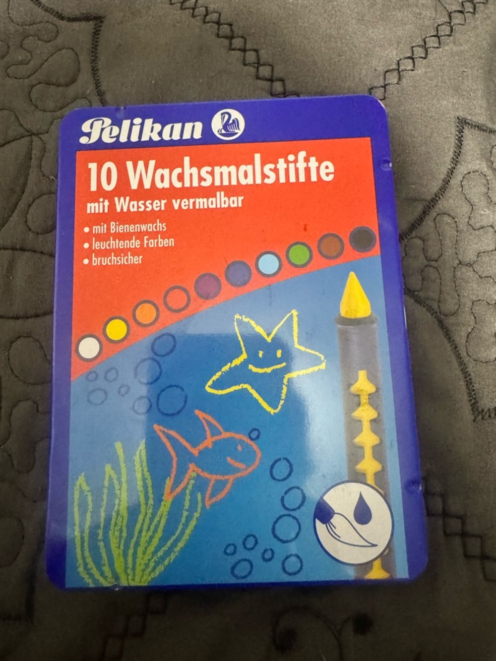 Pelikan Yellow Water-Soluble Wax Crayon - Single Color Pack Visual